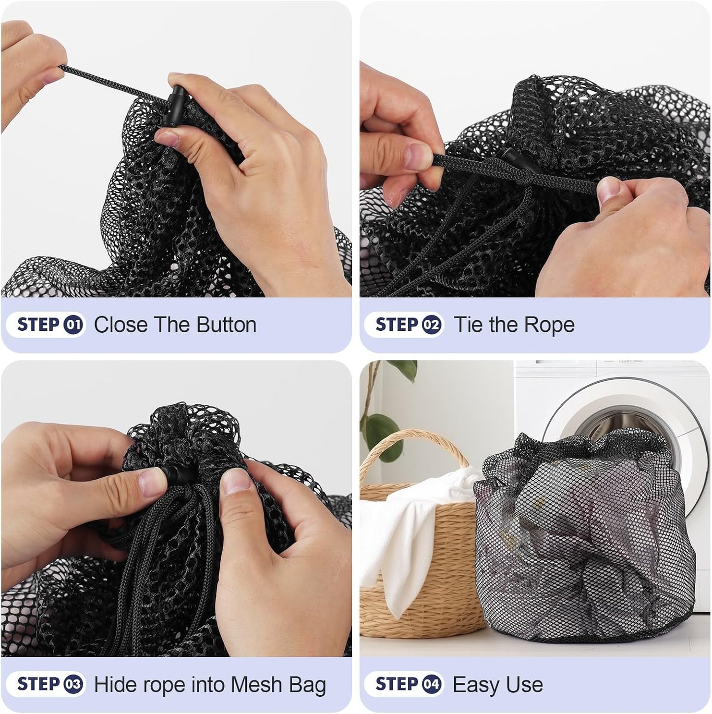 3 Pack XXL Mesh Laundry Bags for Delicates, Extra Large Laundry Wash Bags for Clothes,Bed Linen,Toys with Drawstring Closure Sturdy(3 XXLarge 28 x 26 Inches)