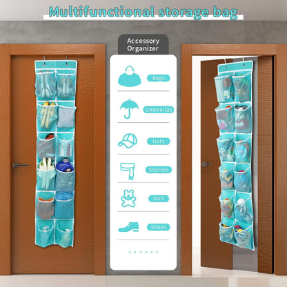 GOMAJI 2PK 12 Large Pockets Over Door Hanging Shoe Organizer