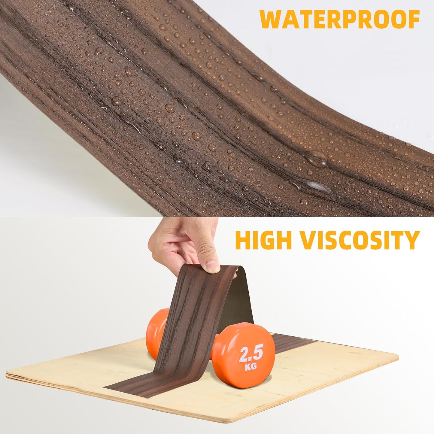 GSCIT Club Wood Grain Repair Tape, 2.4 inch X 15ft Self Adhesive Maple Grain Repair Patch for Tables, Chairs, Baseboards, Doors, Windows, Floors, Handicraft DIY. - Colors B