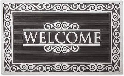 DII Rubber Doormats Collection All Weather, 18x30, Lattice