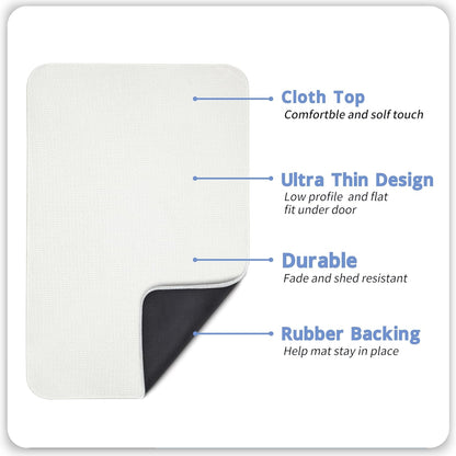 Bath Mat,Ultra Thin Bathroom Rugs,Rubber Bath Mats for Bathroom,No Slip Bath Rugs,Quick Dry,Machine Washable,Low Pile,Absorbent,Shower Outside,Sink,Home Decor Accessories.Grey,1'5"x2'3"(17x27Inch)
