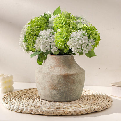 Ceramic Vase Set of 3, Modern Decorative Vases for Home Decor, Small Flower Pottery Vase Sets, Boho Farmhouse Rustic Vases for Living Room, Kitchen, Bedroom, Bathroom, Shelf, Table