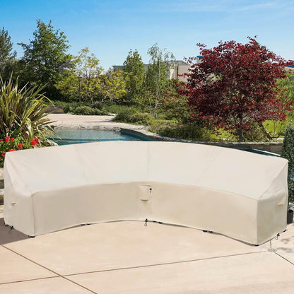 Patio Deck Box Cover, 63x30 Inch Fire Pit Covers with Straps and Handles, Waterproof Heavy Duty Outdoor Furniture Winter Cover for Keter, Suncast, Lifetime Container