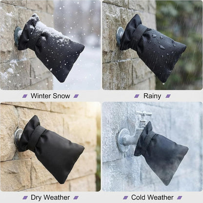 Outdoor Faucet Covers for Winter 3 Packs Hose Bib Protector Spout Cover,Garden Faucet Socks, Outside Spigot Pipe Freeze Protection Cover,Insulated Tap Pouch (small)