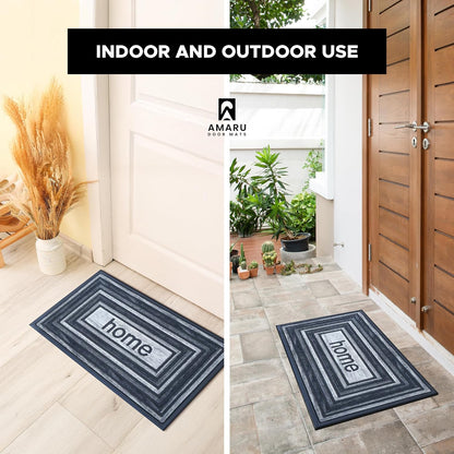 Extra Durable, Superior Absorption, Front Door Mat for Outdoor & Indoor - Welcome Mat for Entryway, Entrance, Patio, Porch - Waterproof, Non-Slip Backing, Coarse Fibers (Scales,17x29)