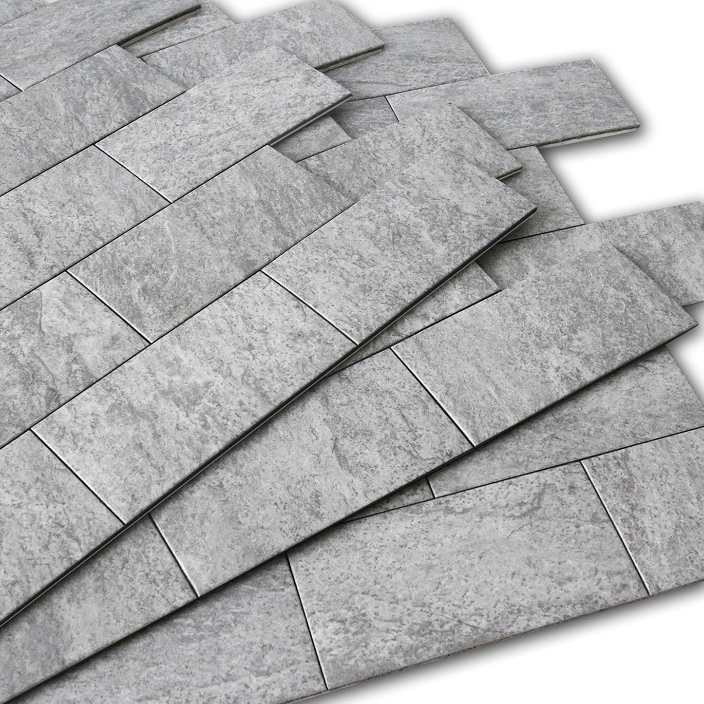 BeNice Peel and Stick Backsplash for Kitchen,Bathroom Wall Backsplash Tile Peel and Stick Shower Tiles Waterproof(10sheets,Rustic Beige)