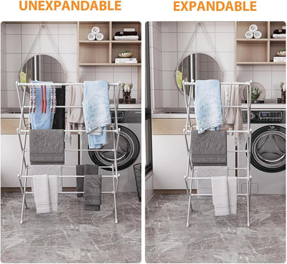 Clothes Drying Rack Household Indoor, Foldable Drying Rack Clothing for Laundry - 40" x 28.8" x 14.2", Space Saving Indoor, Black-1pack