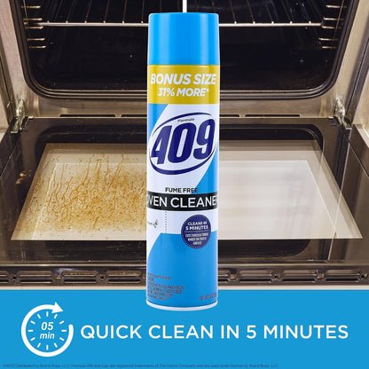 Formula 409 Heavy Duty Spray-On Oven Cleaner, Lemon Scent - Grill and Stove Top Cleaner Cuts Through Grease & Grime on Contact, A Powerful Clean You Can Trust, 14.5 Oz