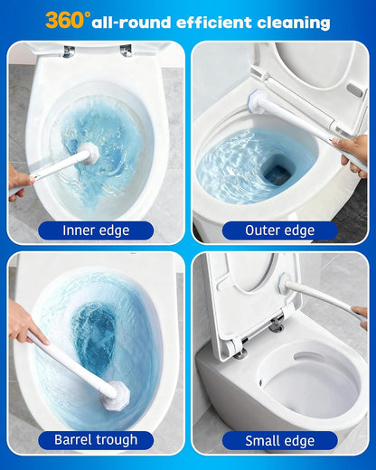 60 Pack Wand Refills Compatible with Clorox Toilet Brushes, Instant Foam Cleaning, Secure Lock No Slipping, Odor Neutralizing, Easy Snap-On Design