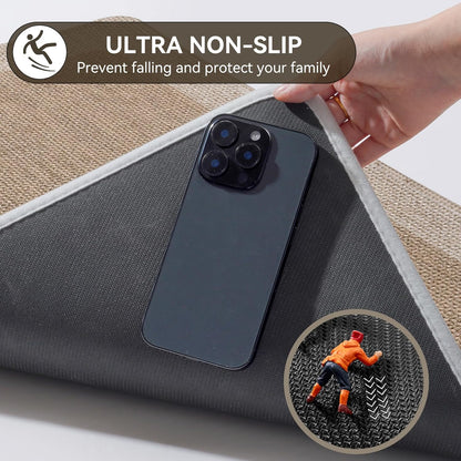 YDKGL Ultra Thin Bathroom Rugs Mat Quick Dry Absorbent Non Slip Bath Mat Bath Mats for Bathtub Mat Bathroom Carpet Fit Under Door Washable Floor Rubber Half Round Bath Rugs Grey 16x24