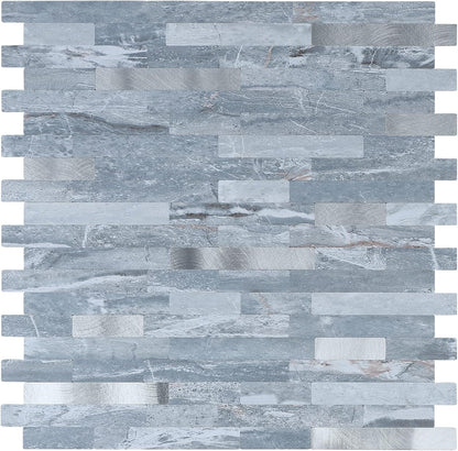 Midcard 10 Sheets Peel and Stick Backsplash PVC Wall Tile,for Kitchen Backsplash