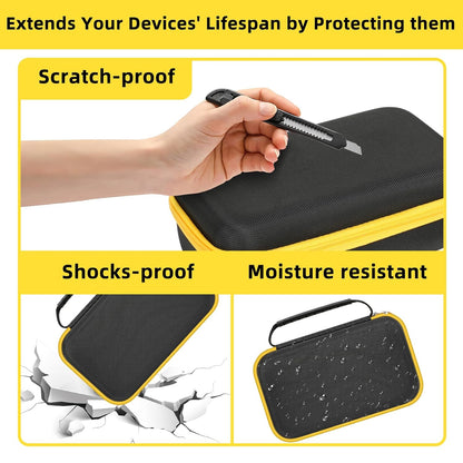 Carrying Case for Fluke 117/ 15B+/ 17B+/ 101/115/ 116/114/ 113/177/ 179/233/ 106/107 Digital Multimeter Testers and Accessories, Multimeter Storage Bag Organizer Box (with DIY Foam)