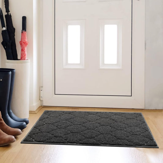 Cosyearn Door Mat, Front Door Mat, 46x35, Welcome Mats for Entryway,Garage,High Traffic Areas, Jumbo Size, Doormat Entrance, Waterproof Mat, Easy Clean, Outdoor Indoor Floor Mat,Non Slip (Brown)