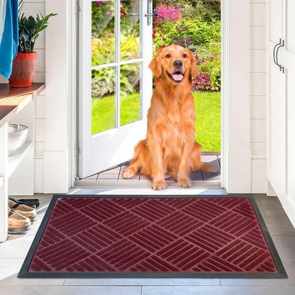 DM23 Heavy Duty Front Door Mats Non Slip Rubber Backing Entrance Mat Shoes Scraper Welcome Mat