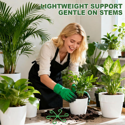 8pcs Plant Stem Support, Plant Support for Indoor Plants, 4 Sizes Climbing Houseplant Stem Holders, Reusable Plant Stabilizer, Indoor Plants Accessories