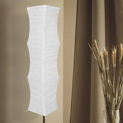 VICASKY Japanese Paper Floor Lamp Shade Replacement, Foldable Standing Lampshade Cover Paper Floor Light Cover Accessories for Living Room Office Home Hotel Bedside
