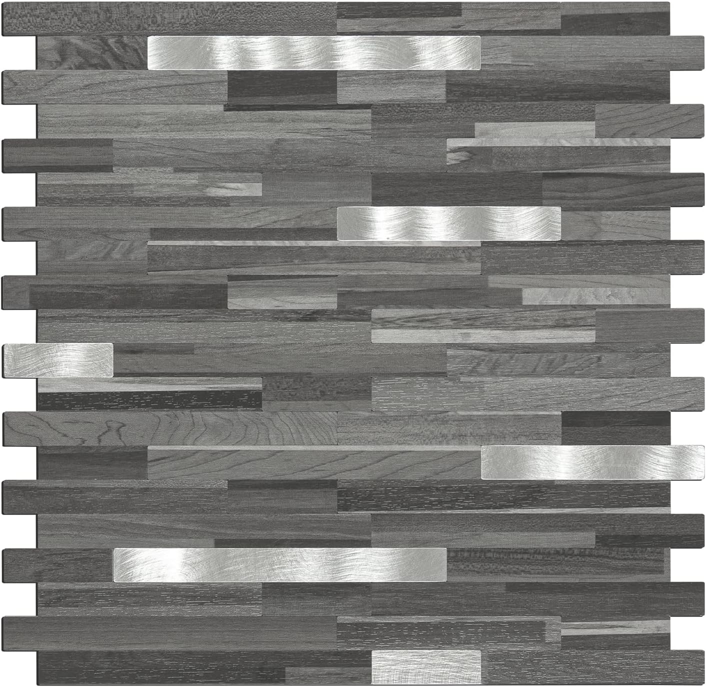 Midcard 10 Sheets Peel and Stick Backsplash PVC Wall Tile,for Kitchen Backsplash