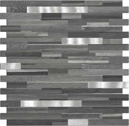 Midcard 10 Sheets Peel and Stick Backsplash PVC Wall Tile,for Kitchen Backsplash