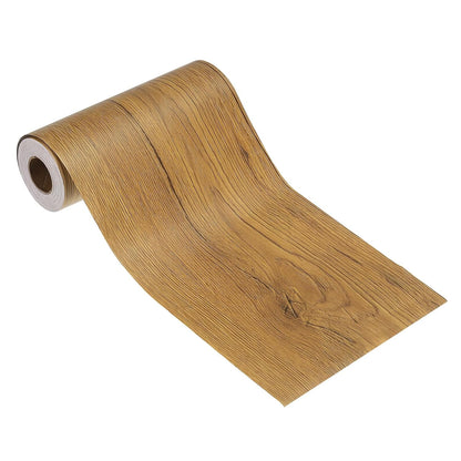 PATIKIL Self Adhesive Wood Grain Repair Tape 33'x 3", Multi-Use Realistic Wood Grain Repair Patch for Furniture Floor Door Table Chair Windows Handicraft DIY, Yellow Teak