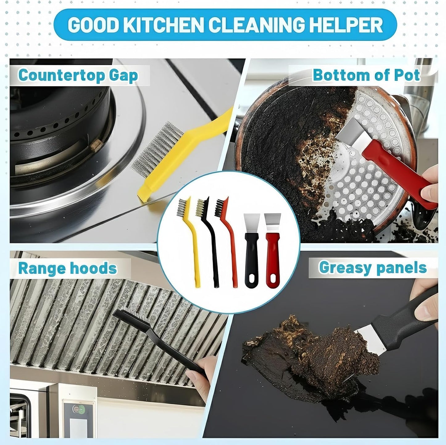 23Pcs Crevice Cleaning Brush Set, Hard Bristle Scrub Brushes Tools for Deep Cleaning Gap, Multifunctional Grout Brush for Tile Lines, Sliding Door, Sill, Shutter, Bottle, Corner, Sink, Teapot