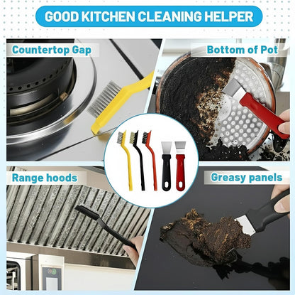 23Pcs Crevice Cleaning Brush Set, Hard Bristle Scrub Brushes Tools for Deep Cleaning Gap, Multifunctional Grout Brush for Tile Lines, Sliding Door, Sill, Shutter, Bottle, Corner, Sink, Teapot