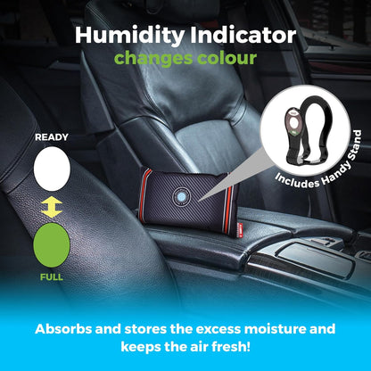 Reusable Car Dehumidifier Bag (1 Pack) Rechargeable Dehumidifier bags for Car, Trucks, and RVs - Prevent Damp & Moisture on Windscreens - Leakproof Moisture Absorber for Car and Home