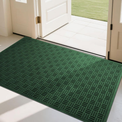 Mibao Front Door Mat, Heavy Duty Durable Welcome Mat for Outdoor Indoor, Dirt Trapper Waterproof Super Absorbent Door Mat for Entryway Outside Patio Porch, 29.5" x 17", Grey