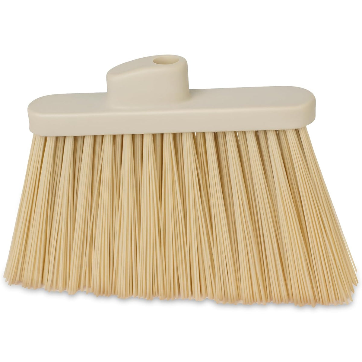 SPARTA Plastic Broom Head, Angled, Un-Flagged for Large Debris Indoor, Outdoor, Home, Restaurant, Lobby, Office, 12 Inches, Green