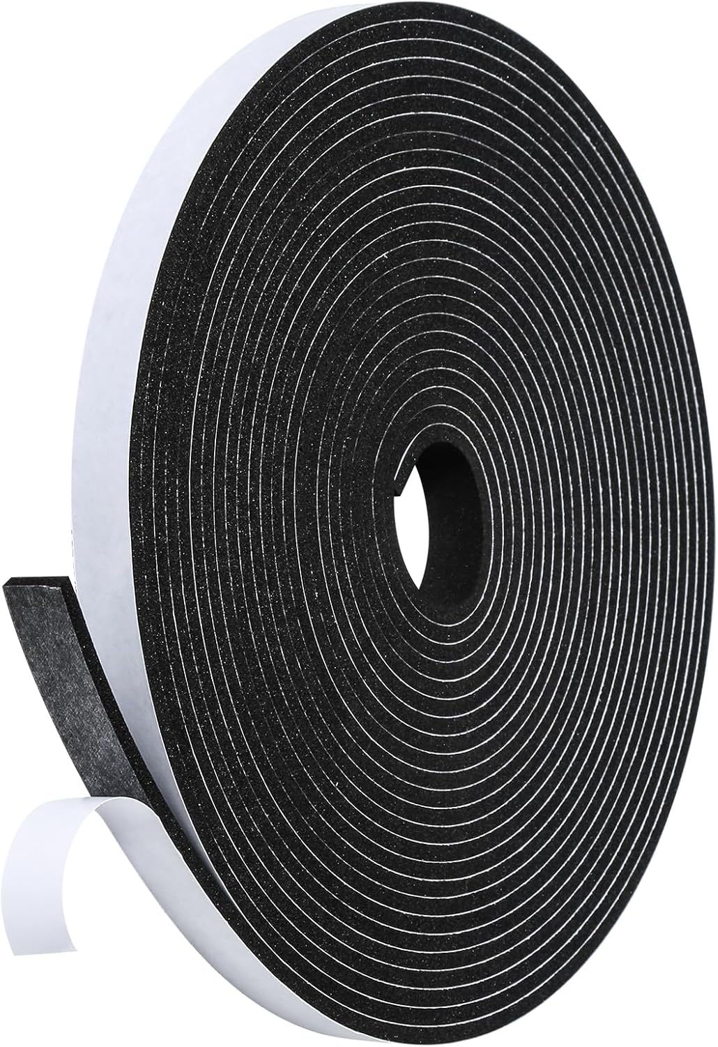 16Feet Weather Stripping Seal (1/2 Inch X 1/4 Inch) for Door Window, High Density Foam Tape, Soundproofing, Insulation Strip, Door Sealers for Door Frame- White