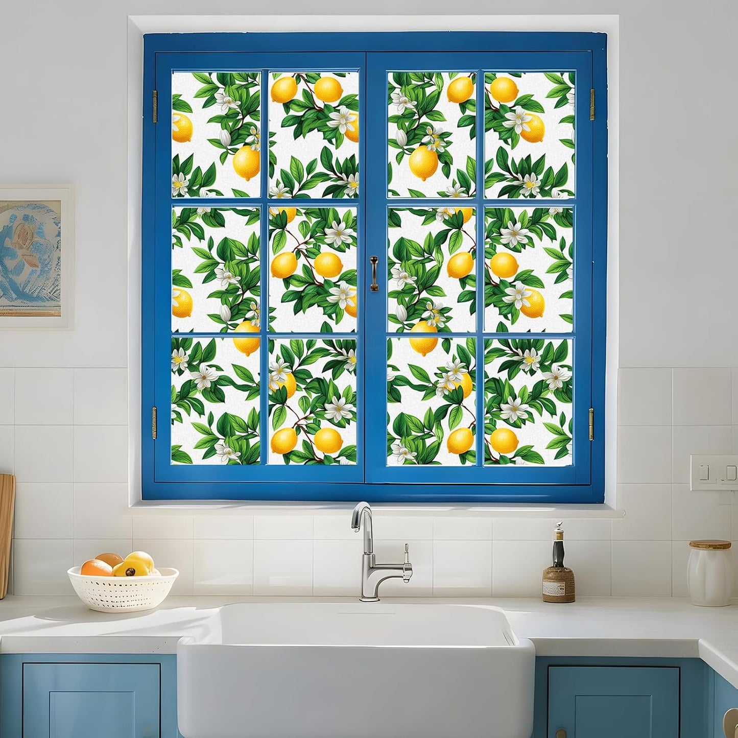 SOMWISE Frosted Glass Window Film, Heat Insulation, UV Block, Anti-Glare, One Way Privacy Tint, Static Cling for Home Bathroom Door, Renter Friendly, Day & Night Privacy