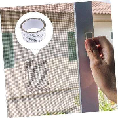 Screen Mesh Roll Repair Kit Window Screen Door Patch Tape PVC Strong Adhesive Easy to Cut Transparent 5cm x 2m
