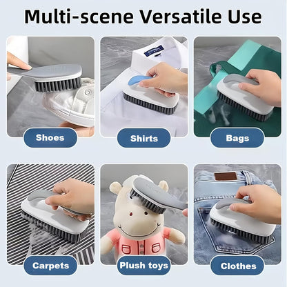 Scrub Cleaning Brush for Stains Laundry Brush Soft Bristle Cleaning Brushes Small Brushes for Cleaning Scrubbing Brush for Clothes,Shoes,Carpet,Bags,Bathroom, Floor -2 Pack