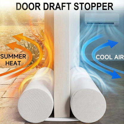 MAXTID Under Door Draft Stopper for Bottom of Doors 38" Black Door Blocker Noise ReducerLight Cold Air Guard Breeze Sound Proof Door Sweep Weather Stripping Door Seal Insulation Strip Gap Filler