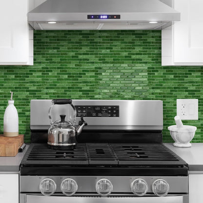 URCOLOR 10-Sheet Peel and Stick Backsplash Tile for Kitchen - 12”×12” Stick on Wall Tile for Bathroom, Black White Grey