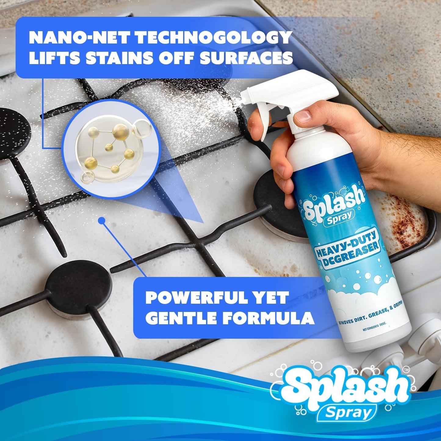 Multipurpose Cleaning Spray - Extra Strong Degreaser for Powerful Cleaning