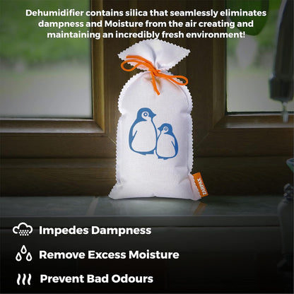 ZARPAX Household Mini Moisture Absorbers | 5.5oz SET OF 2 Reusable Dehumidifier Bags | Closet Humidity Absorber | Absorbs Moisture Damp Bad Odours | Closet Dehumidifier 100% Leakproof