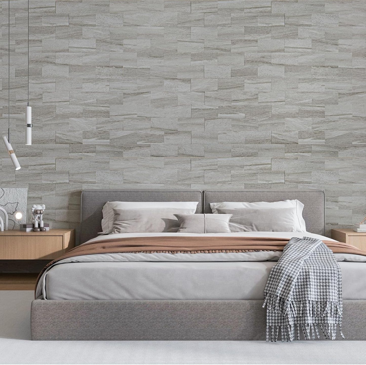 Art3d 10-Pack Peel and Stick Wall Tile for Backsplash, Stick on Stone Tile for Kitchen Bathroom Fireplace Vanitity in Stone Beige