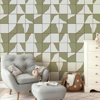 17"x118" Peel and Stick Wallpaper for Renter Friendly, Removable Wallpaper Peel and Stick, Self-Adhesive Textured Contact Paper for Walls, Cabinets, Countertops(Geometric Clay)