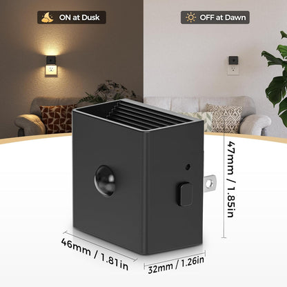 DORESshop LED Motion Sensor Night Light [2 Pack], Plug in Night Light, Dusk to Dawn Night Light Motion Sensor, 3 Level Brightness Adjustable Night Lights for Adults, Bedroom, Bathroom, Hallway, 3000K