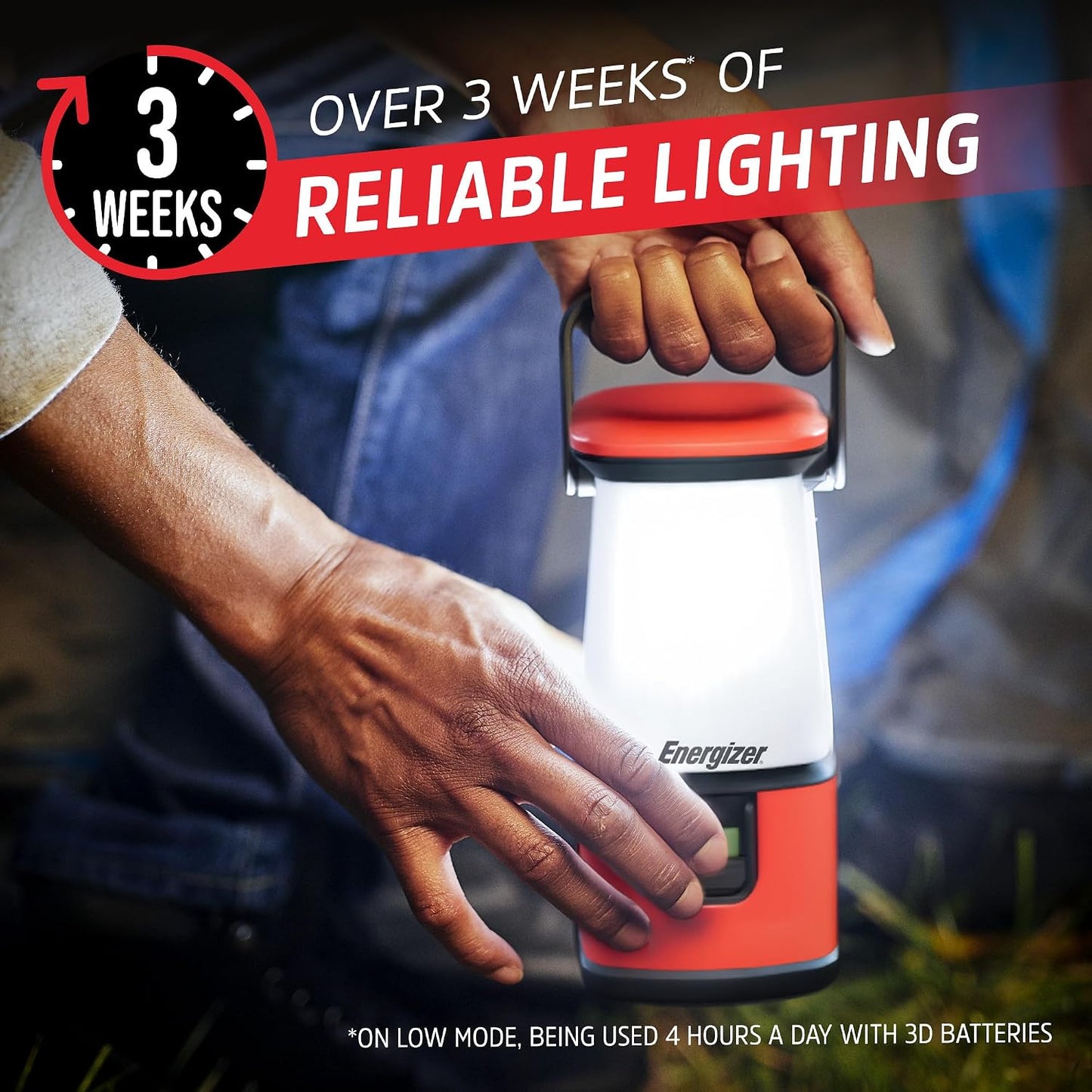 ENERGIZER WeatheReady LED Camping Lantern PRO-360, IPX4 Water Resistant Tent Light, Ultra Bright Battery Powered Lanterns for Camping, Outdoors, Emergency Power Outage