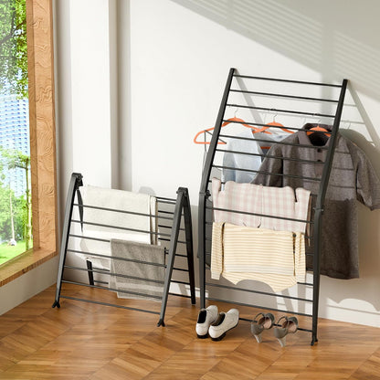 Whitmor Spacemaker Folding Drying Rack, Freestanding Indoor Clothes Dryer, Space Saving Compact Design, 6"L x 26"W x 51.5"H, White