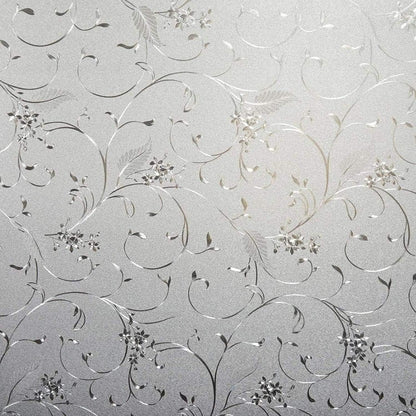 Niviy Window Privacy Film Static Cling Non-Adhesive Window Film Frosted Glass Bathroom Door Decoration Privacy Covering (17.7"x 78.7")