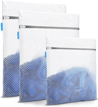 VASSON Premium Mesh Laundry Bags for Delicates with Auto-Lock Zipper - Durable Washing Bag Set for Blouse, Hosiery, Underwear, Bra, and Shoes (5-Piece Set (All-Purpose))