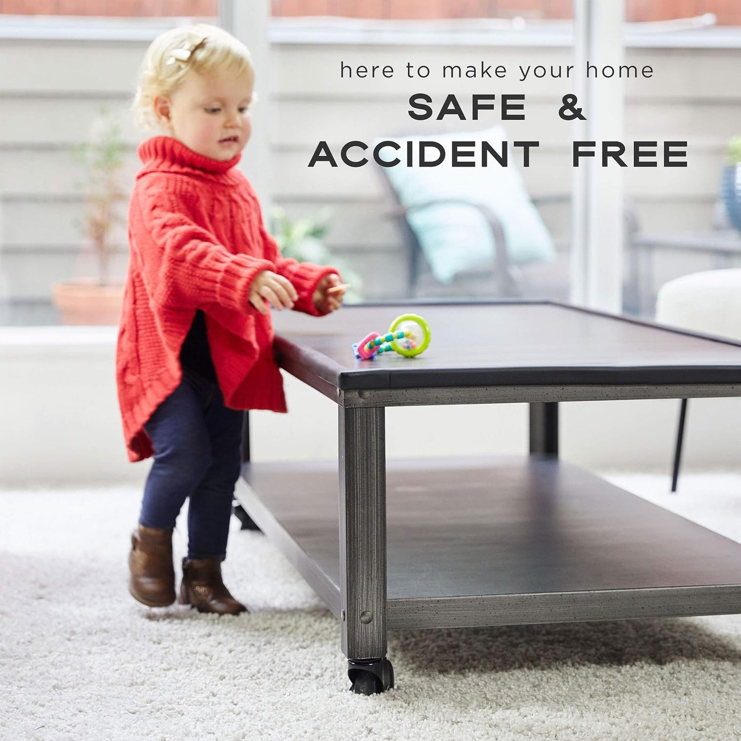 Bebe Earth Baby Proofing Corner Protectors, 12 Furniture Corner Guards Bumpers for Table - Clear Child Safety Protector for Home, New Parents and Couples