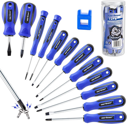 CARTMAN 59-Piece Precision Screwdriver Tool Set Magnetic Repair Storage Box | Precision screwdriver set with magnetizer for home, bicycle, office equipment, car repairs, electronics, and micro screw uses