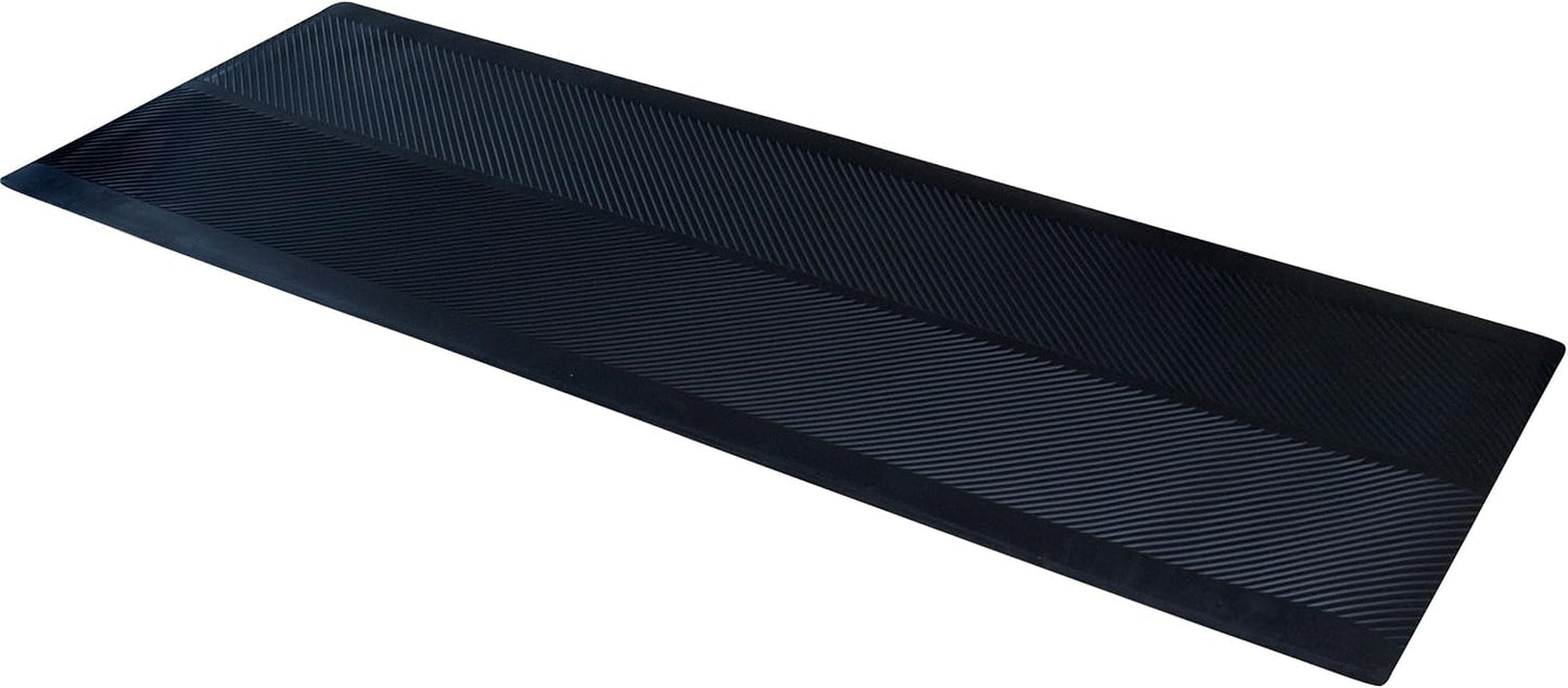 ClimaTex Indoor/Outdoor Scraper Door Mat, 3' x 4', Shoe and Boot Scraper, Cleans Mud, Dirt & Indoor/Outdoor Rubber Runner, Door Mat for Floor Protection, 27" X 6', Black (9A-110-27C-6)
