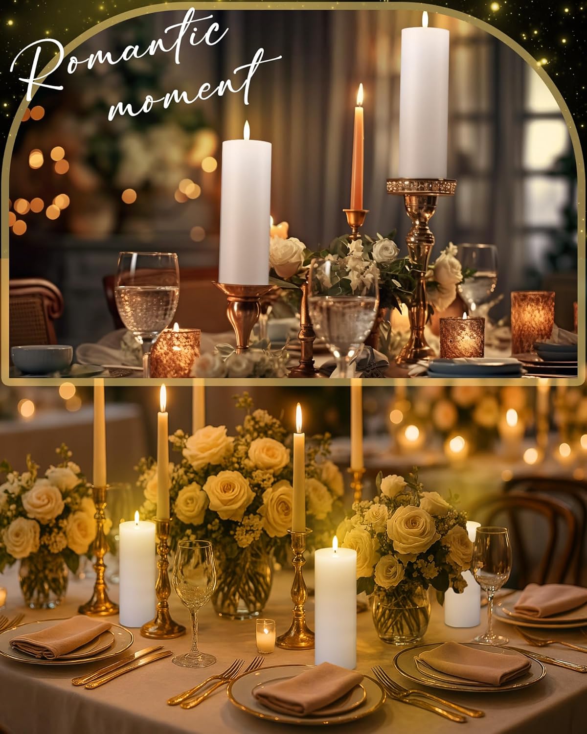 VIHOSE 9 Pack White Flameless Candles Set with Remote and Timer Flickering Flameless Battery Candles Flat Top LED Pillar for Wedding Outdoor Home Festival Decoration(D 3'' H 4'' 5'' 6'')