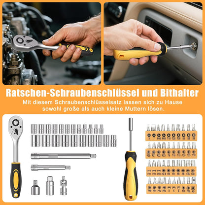 328 Piece Tool Kit for Home,Hand Repair Tool Set,Toolbox Storage Case with Drawer,General Household/Auto Tool Kit,Perfect for Homeowner, DIY, Handyman
