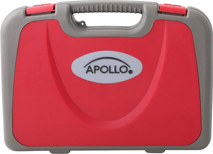 Apollo Tools Original 39 Piece General Household Tool Set in Toolbox Storage Case with Essential Hand Tools for Everyday Home Repairs, DIY and Crafts Red/Black - DT9706