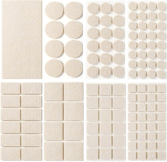 Furnigear Felt Furniture Pads for Hardwood Floors - Self Adhesive Chair Felt Pads, Floor Protector for Furniture Feet, Furniture Sliders Moving Your Furniture Smoothly - Anti Scratch 96 Pcs 3/4" Round